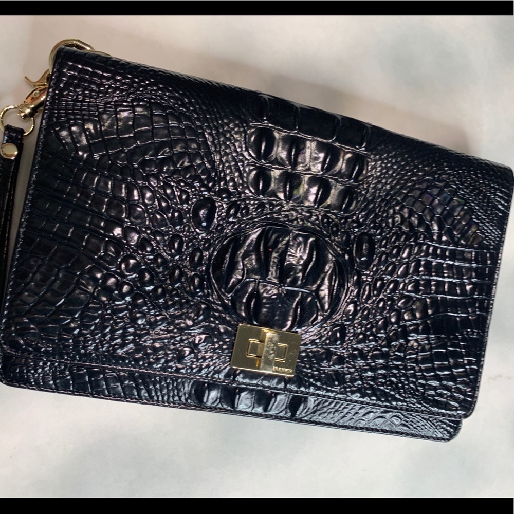 Hand bag leather black